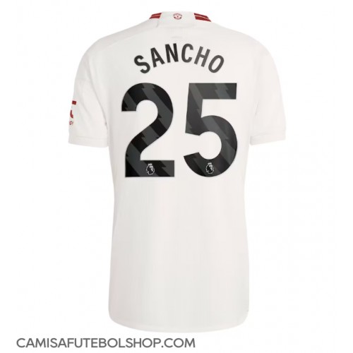 Camisa de time de futebol Manchester United Jadon Sancho #25 Replicas 3º Equipamento 2023-24 Manga Curta